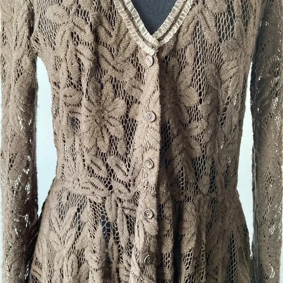 Mais il est ou le  Soleil | Lace Long Sleeve Fit & Flare Sweater - Picture 7 of 11